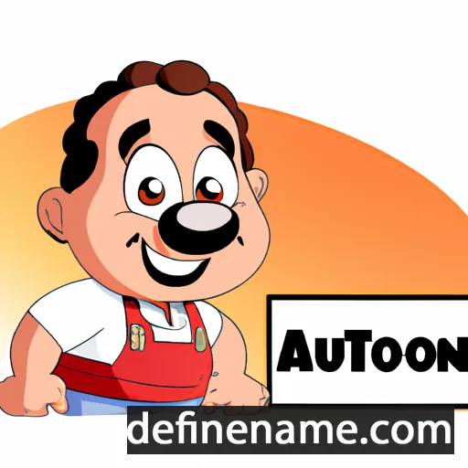 cartoon of the name Antoun