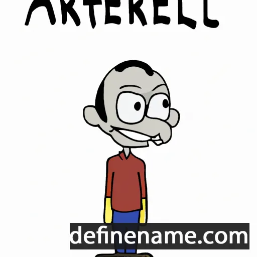 cartoon of the name Antrel