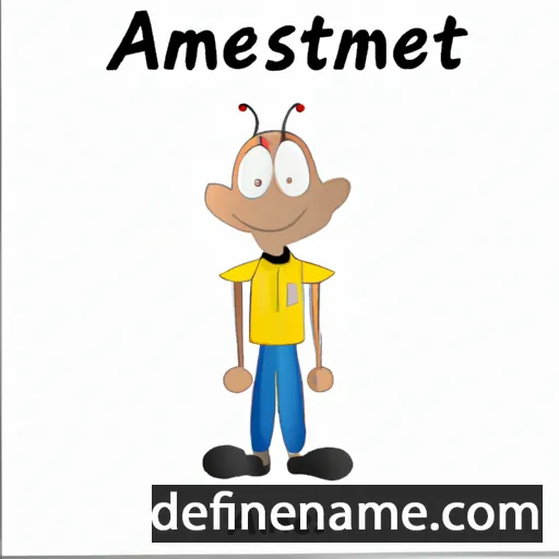 cartoon of the name Antselme