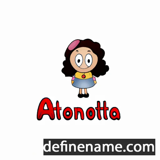 cartoon of the name Anttonella