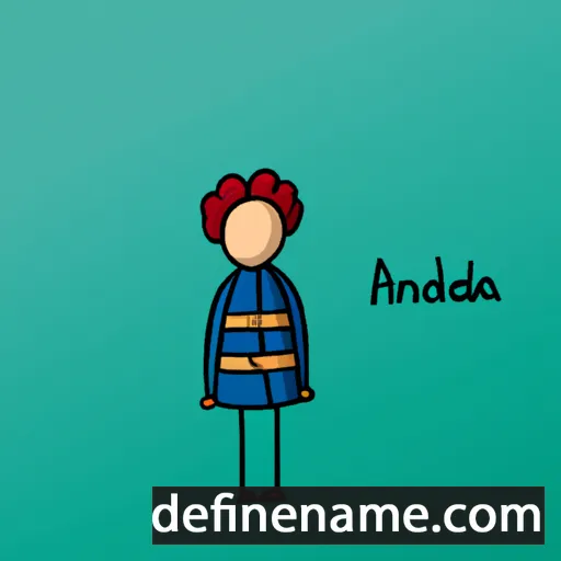 cartoon of the name Antunedda