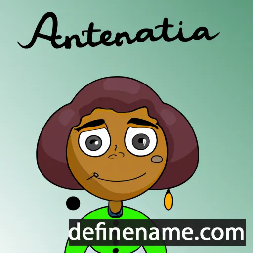 cartoon of the name Antwanetta