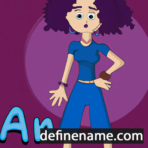 cartoon of the name Anu