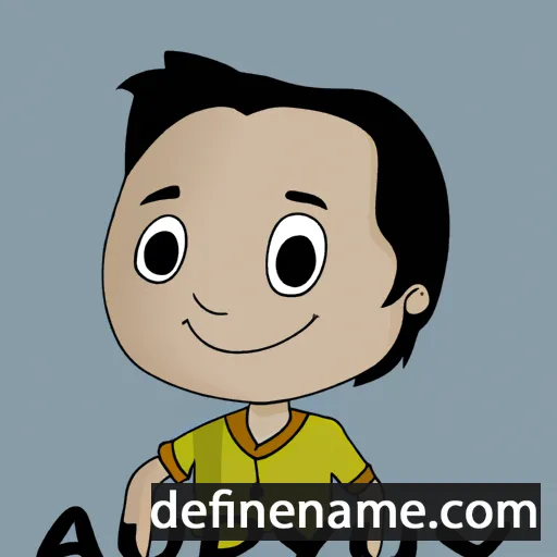 cartoon of the name Anubhav