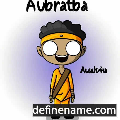 cartoon of the name Anubrata