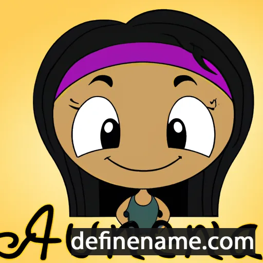 cartoon of the name Anuhea