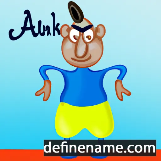 cartoon of the name Anulek