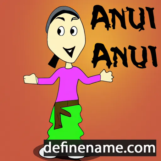 cartoon of the name Anun