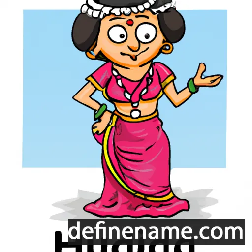 cartoon of the name Anuradh