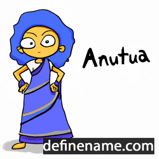 cartoon of the name Anuratu