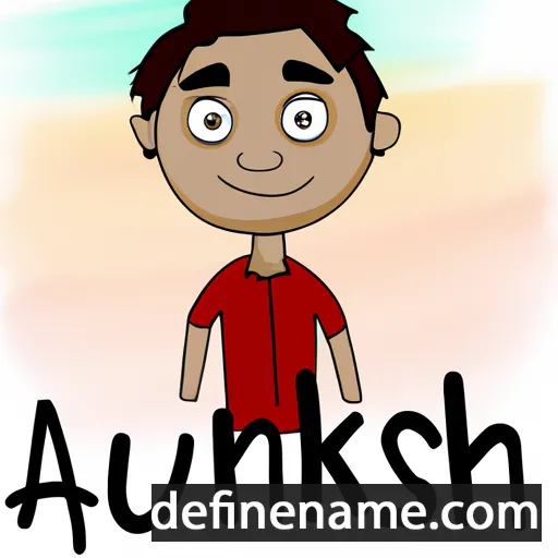 cartoon of the name Anushik