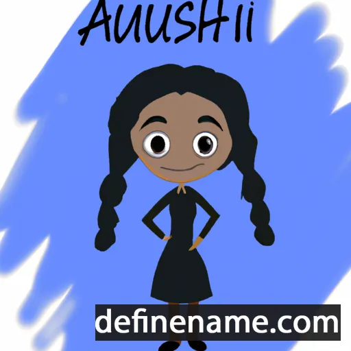 cartoon of the name Anushri