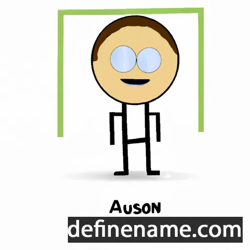 cartoon of the name Anuson