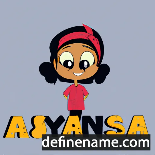 cartoon of the name Anusya