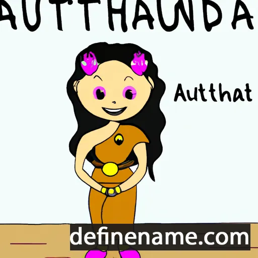 cartoon of the name Anuthida