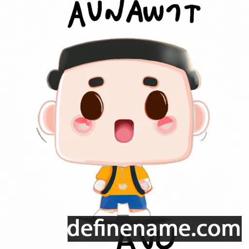 cartoon of the name Anuwat