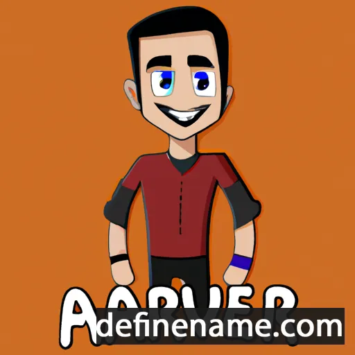 cartoon of the name Anvar