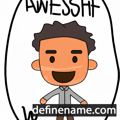 cartoon of the name Anwesh