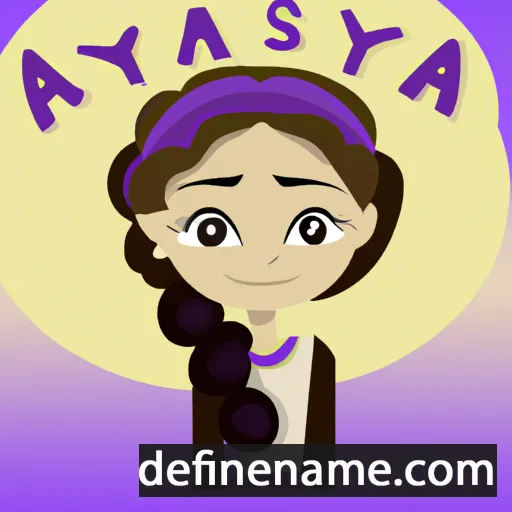 cartoon of the name Anysia