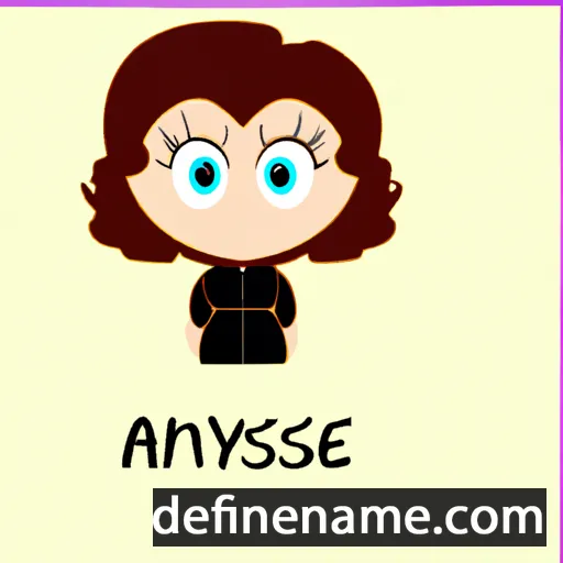 cartoon of the name Anysie