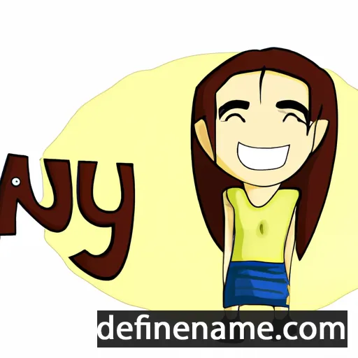 cartoon of the name Anyu