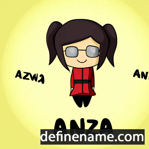 cartoon of the name Anza