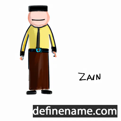 cartoon of the name Anzan