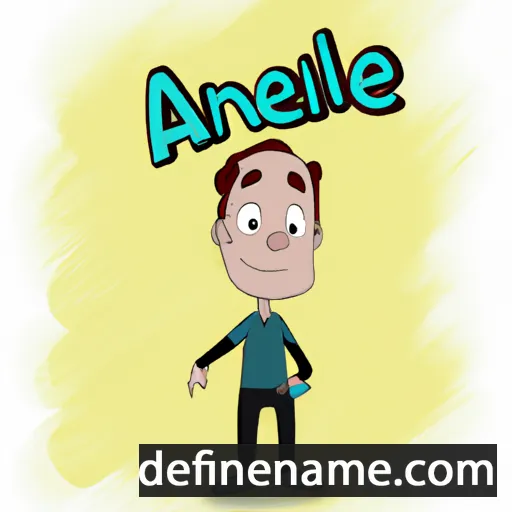 cartoon of the name Anzélm