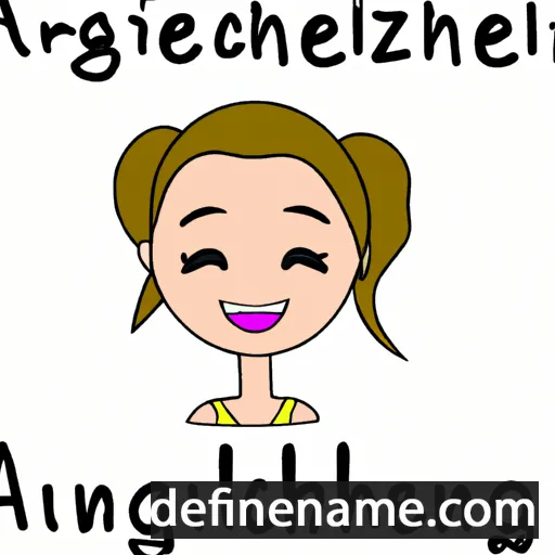 cartoon of the name Anzleigh