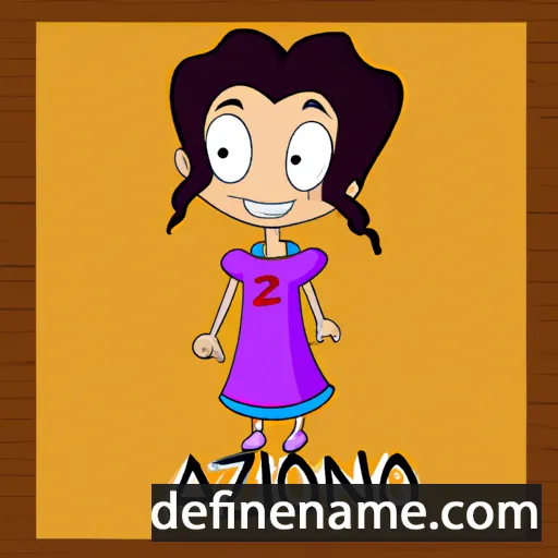 cartoon of the name Anzola