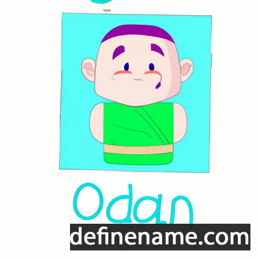 Aodán cartoon