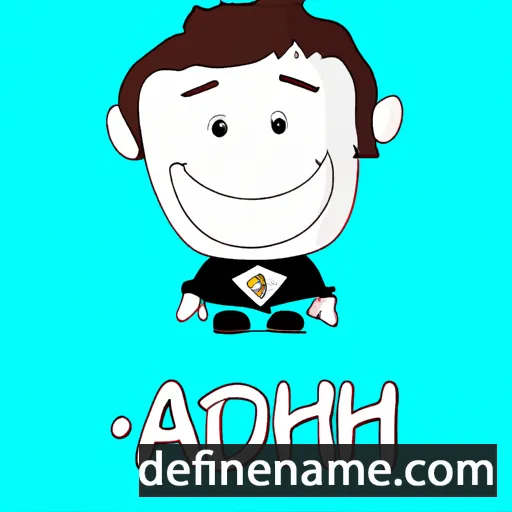 cartoon of the name Aodhfin