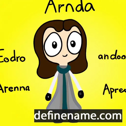 cartoon of the name Aodrena