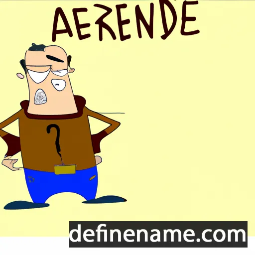 cartoon of the name Aodrenez