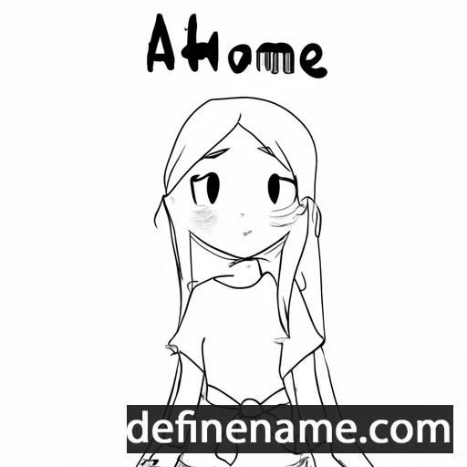 cartoon of the name Aohime