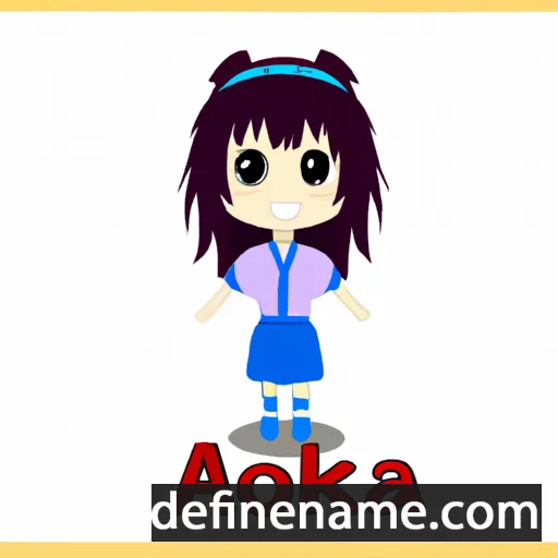 cartoon of the name Aoika