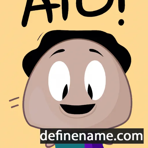 cartoon of the name Aolú