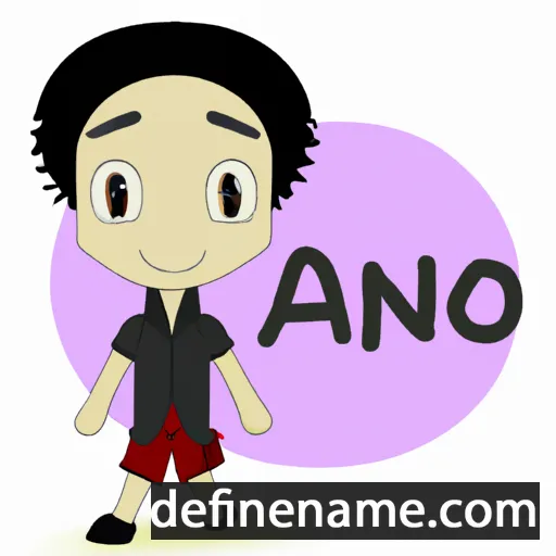 Aono cartoon