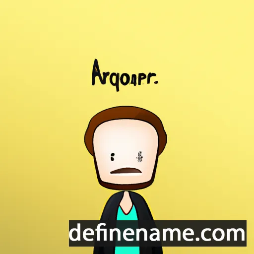 cartoon of the name Aouregen