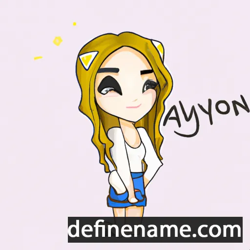 cartoon of the name Aowyn