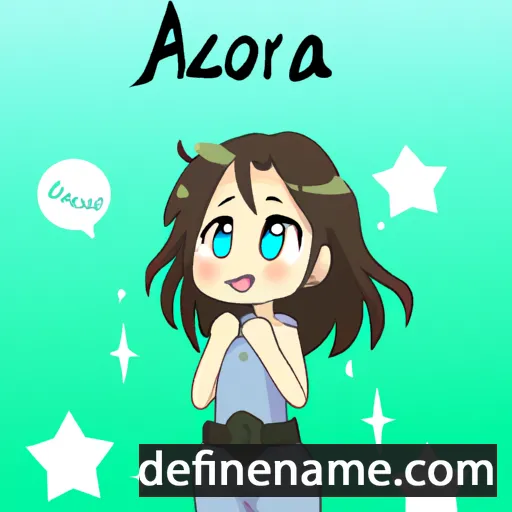 cartoon of the name Aozora