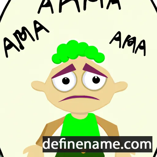 cartoon of the name Apama