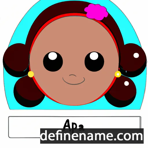 cartoon of the name Apana