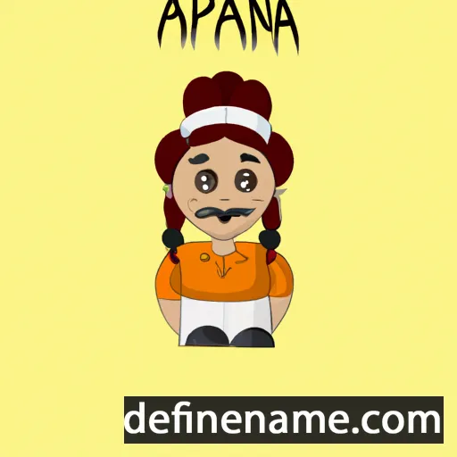 cartoon of the name Apana