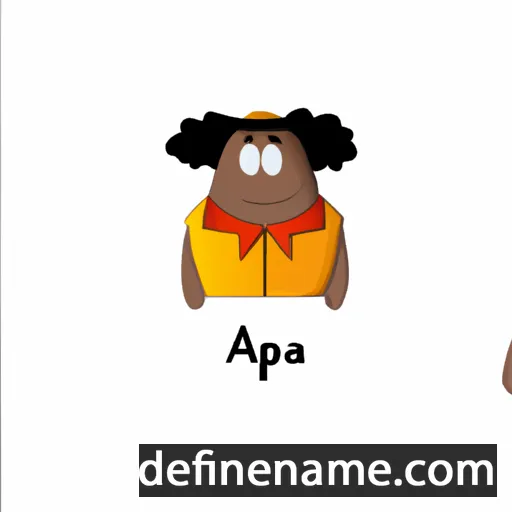 cartoon of the name Apapa