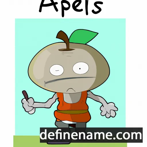 cartoon of the name Apellis