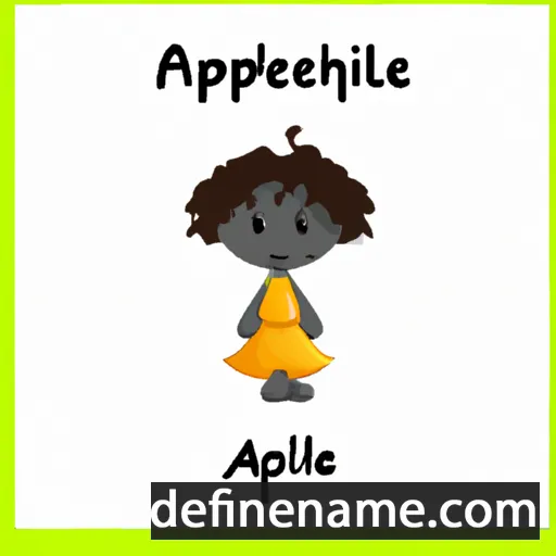 cartoon of the name Aphelele