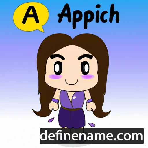 cartoon of the name Aphichai