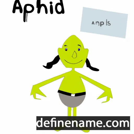 cartoon of the name Aphiradi