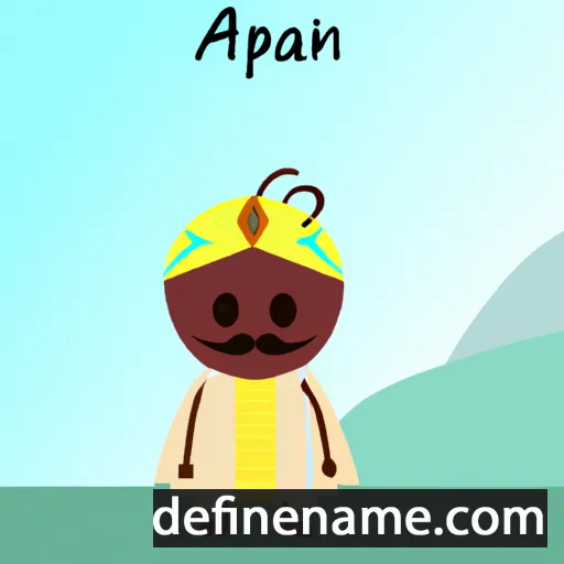 cartoon of the name Apiatan